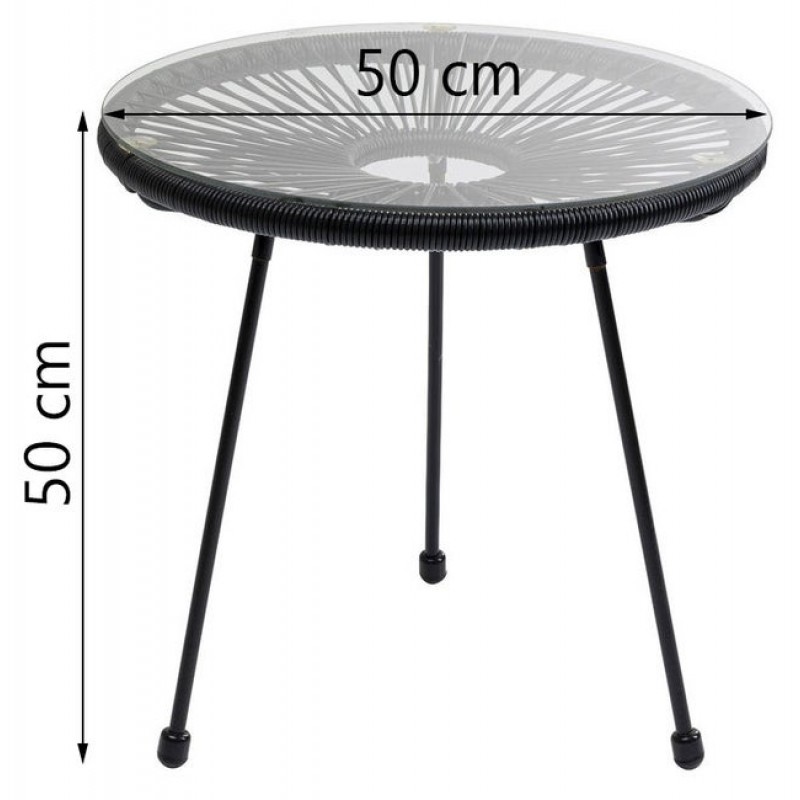 Side Table Acapulco Black